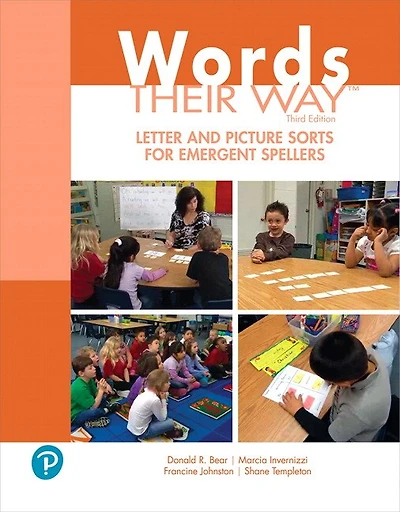 Words Their Way Letter And Picture Sorts For Emergent Spellers
