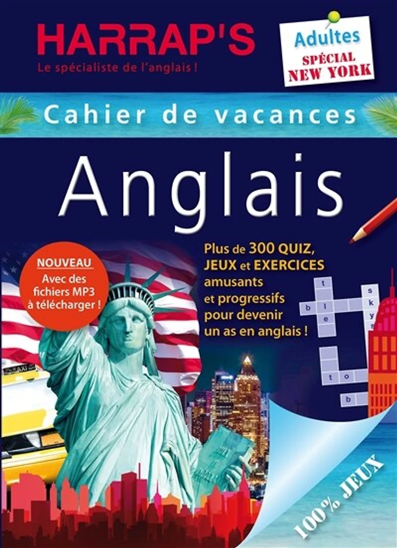 Cahier de vacances anglais Harrap's, adultes: spécial New York