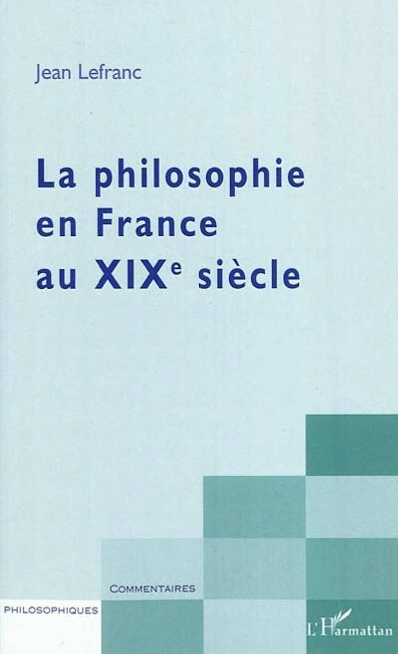 La philosophie en france au xixÈme siÈcle