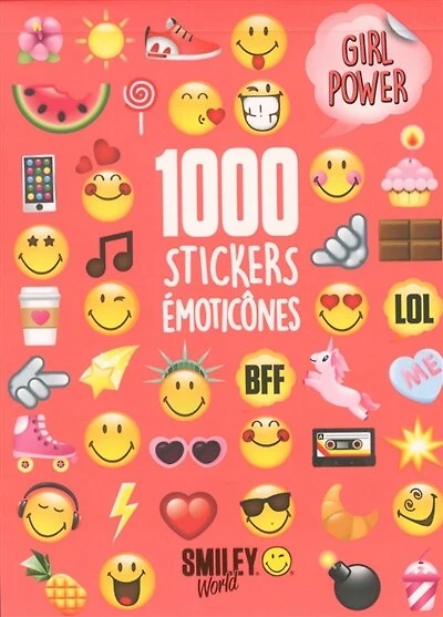 1.000 stickers émoticônes : girl power: girl power