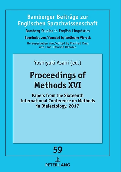 Proceedings of Methods XVI: Papers from the sixteenth international conference on Dialectology, 2017