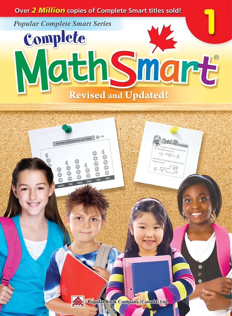 Complete Mathsmart 7: Canadian Curriculum Math Workbook For Grade 7