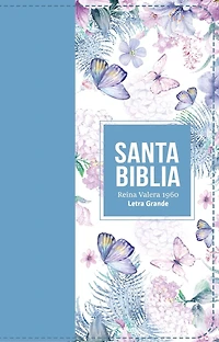 Biblia Rvr 1960 Letra Grande Tamaño Manual Símil Piel Azul Acero Claro(bible Rvr 1960 Large Print Handsize Leatherlike Butterfly Light Steel Blue (Spanish Edition)