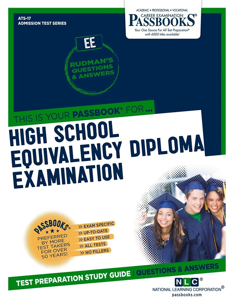 High School Equivalency Diploma Examination (EE) (ATS-17): Passbooks Study Guide