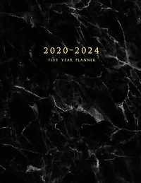 2020-2024 Five Year Planner: Large 60-month Schedule Organizer With Marble Cover (volume