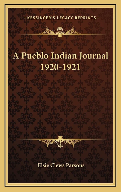 A Pueblo Indian Journal 1920-1921