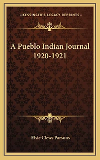 A Pueblo Indian Journal 1920-1921