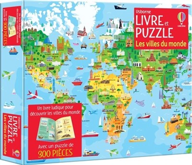 Les villes du monde : Coffret livre et puzzle: Coffret livre et puzzle