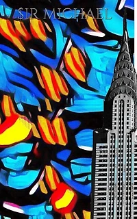 Iconic Chrysler Building New York City Sir Michael Huhn pop art Drawing Journal: Journal