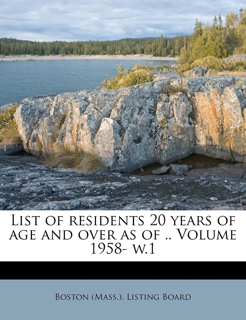 List of Residents 20 Years age and Over as .. Volume 1958- w.20