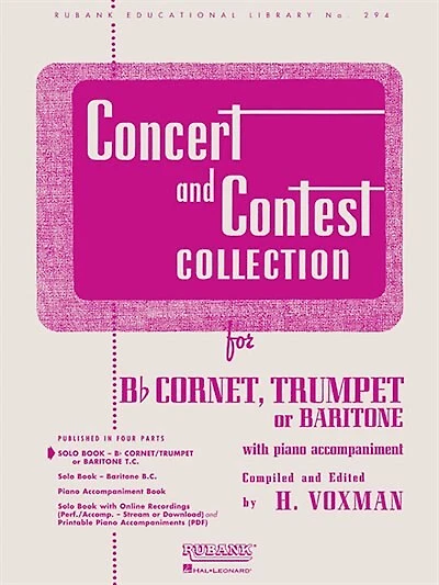 Concert And Contest Collection: Solo Book Only - Bb Cornet, Trumpet Or Baritone T.c.