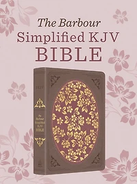 The Barbour Simplified KJV Bible—Deluxe Edition [Brown & Rose Floral Inset]