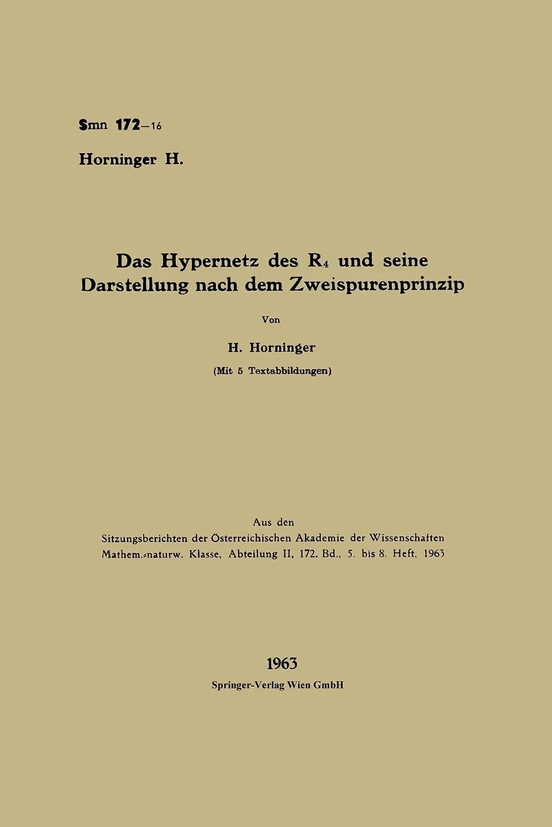 Das Hypernetz des R4 und seine Darstellung nach dem Zweispurenprinzip