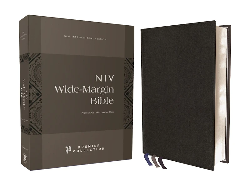 NIV, Wide Margin Bible (A that Welcomes Note-Taking), Leathersoft, Brown, Red Letter, Comfort Print