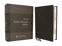 NIV, Wide Margin Bible (A that Welcomes Note-Taking), Leathersoft, Brown, Red Letter, Comfort Print