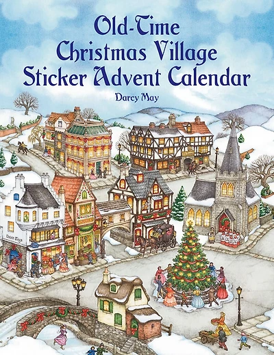 Old-time Christmas Village Sticker Advent Calendar