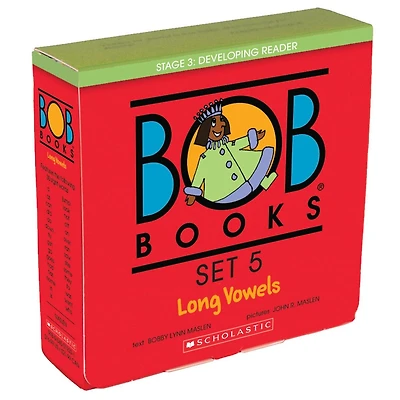 Bob Books - Long Vowels Box Set of 8 Paperbacks | Decodable Phonics Books, Ages 4 and up, Kindergarten, First Grade (Stage 3: Developing Reader)