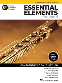 Essential Elements for Band - Eb Alto Clarinet Book 1 with EEi