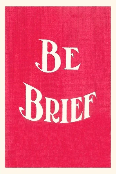 Vintage Journal Be Brief