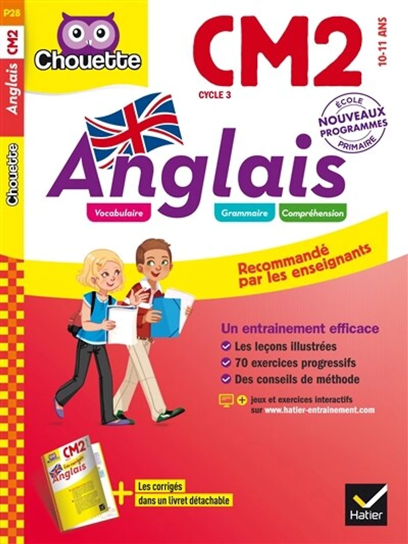 Anglais CM2, 10-11 ans