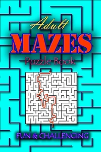 Adults Mazes Book: Fun & Challenging: A Book of Mazes to Wander and Explore Brain Challenging Maze Game Book for Teens, Young Adults, Adults, Senior, Large Print, 1 Game per Page, Random Level Included