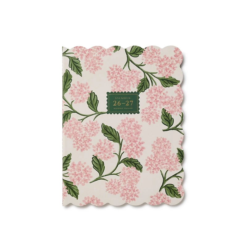 12‑Month Academic Hydrangea Appointment Book