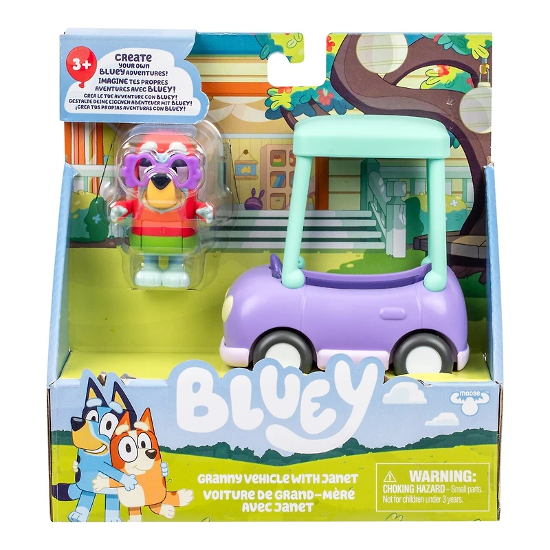 Bluey Basic Vehicle Granny Car & Janet