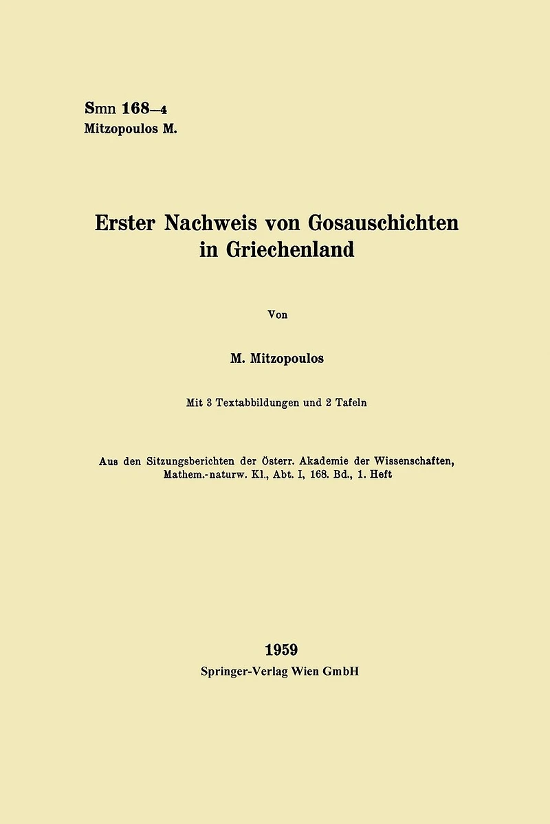 Erster Nachweis von Gosauschichten in Griechenland