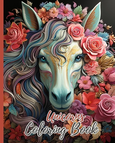 Unicorns Coloring Book For Kids: 26 Unique and Cute Coloring Pages for Children, Fun and Magical Coloring Book