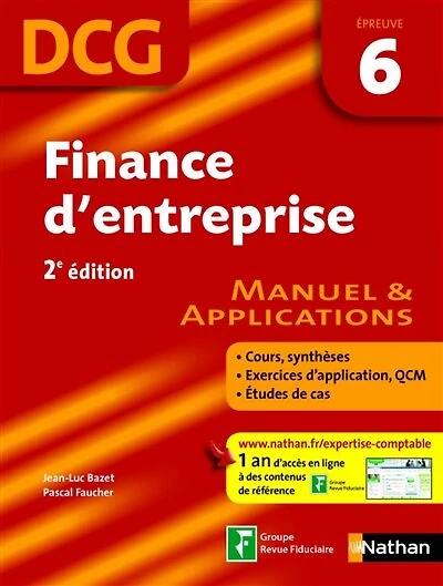 Finance d'entreprise - épreuve 6 - DCG manuel Format : ePub 2: Format : ePub 2