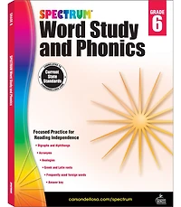Spectrum Word Study and Phonics, Grade 6: Volume 85