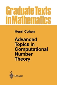 Advanced Topics Computational Number Theory
