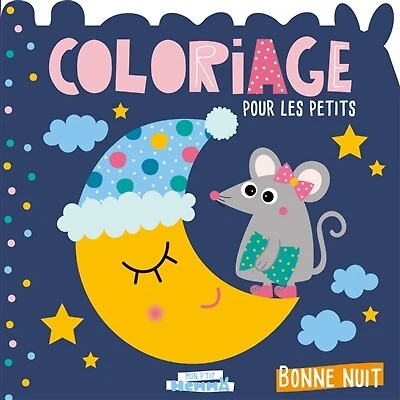 Bonne nuit: coloriage pour les petits