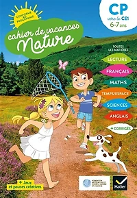 Cahier de vacances nature, CP vers le CE1, 6-7 ans: conforme au programme