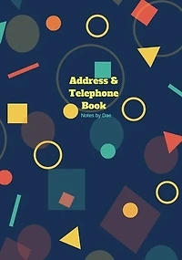 Address and Telephone Book: Softcover 7" x 10" Address and Telephone Book