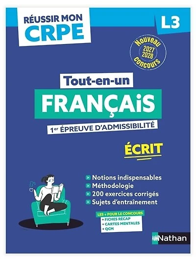 Tout-en-un français, 1re épreuve d'admissibilité: écrit L3