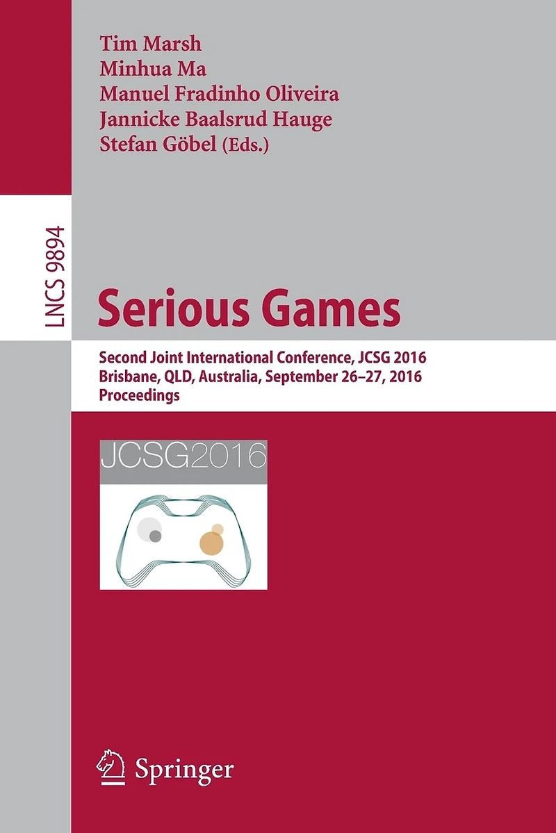 Serious Games: Second Joint International Conference, JCSG 2016, Brisbane, QLD, Australia, September 26-27, Proceedings