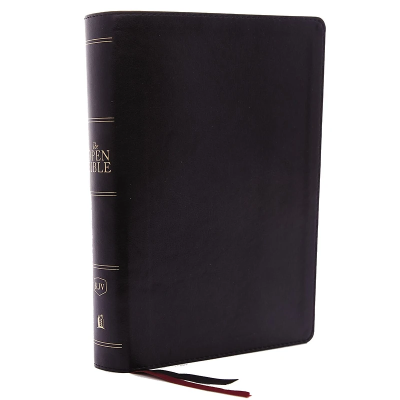 The KJV Open Bible: Complete Reference System, Burgundy Leathersoft, Red Letter, Comfort Print: King James Version: System