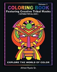 African Masked Theme Coloring Book