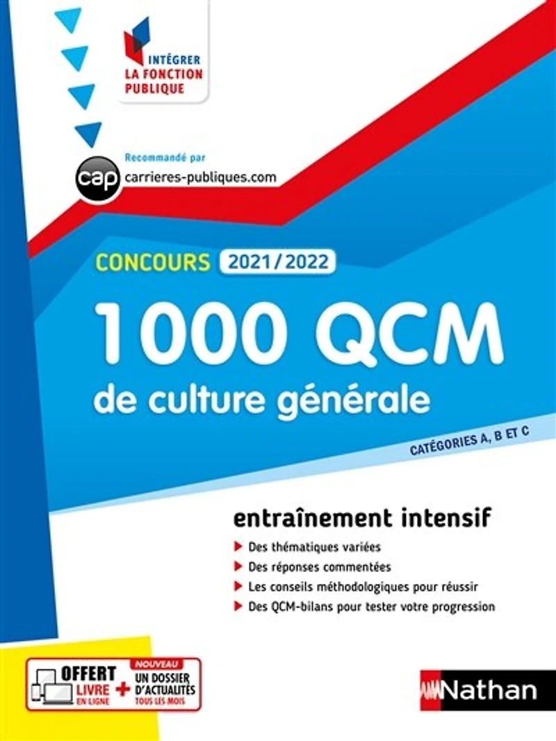 1 000 QCM de culture générale 2024/2025 - EPUB