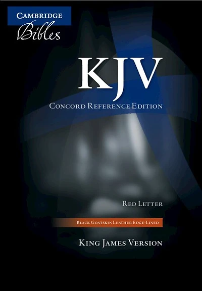 Kjv Concord Reference Bible, Black Edge-lined Goatskin Leather, Red-letter Text Kj566:xre Black Goatskin Leather Rcd266