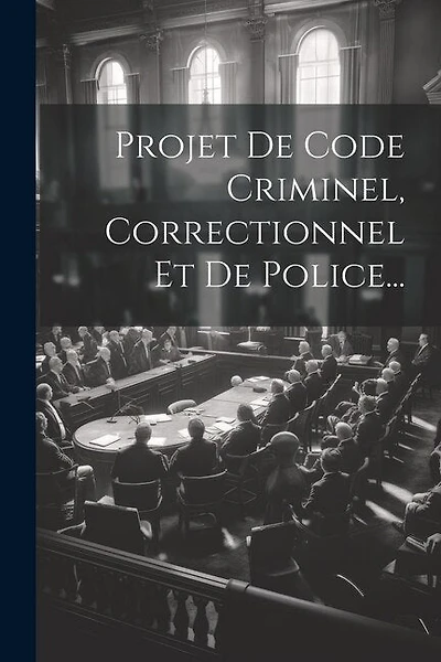 Projet De Code Criminel, Correctionnel Et De Police...