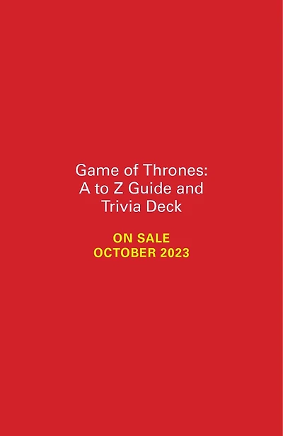 Game of Thrones: A to Z Guide & Trivia Deck