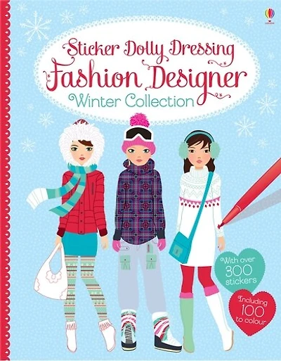 Sticker Dolly Dressing Fashion Designer Winter Collection