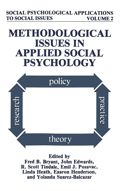 Methodological Issues Applied Social Psychology