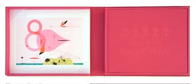 Charles Harper's Birds & Words: W Flamingo Print