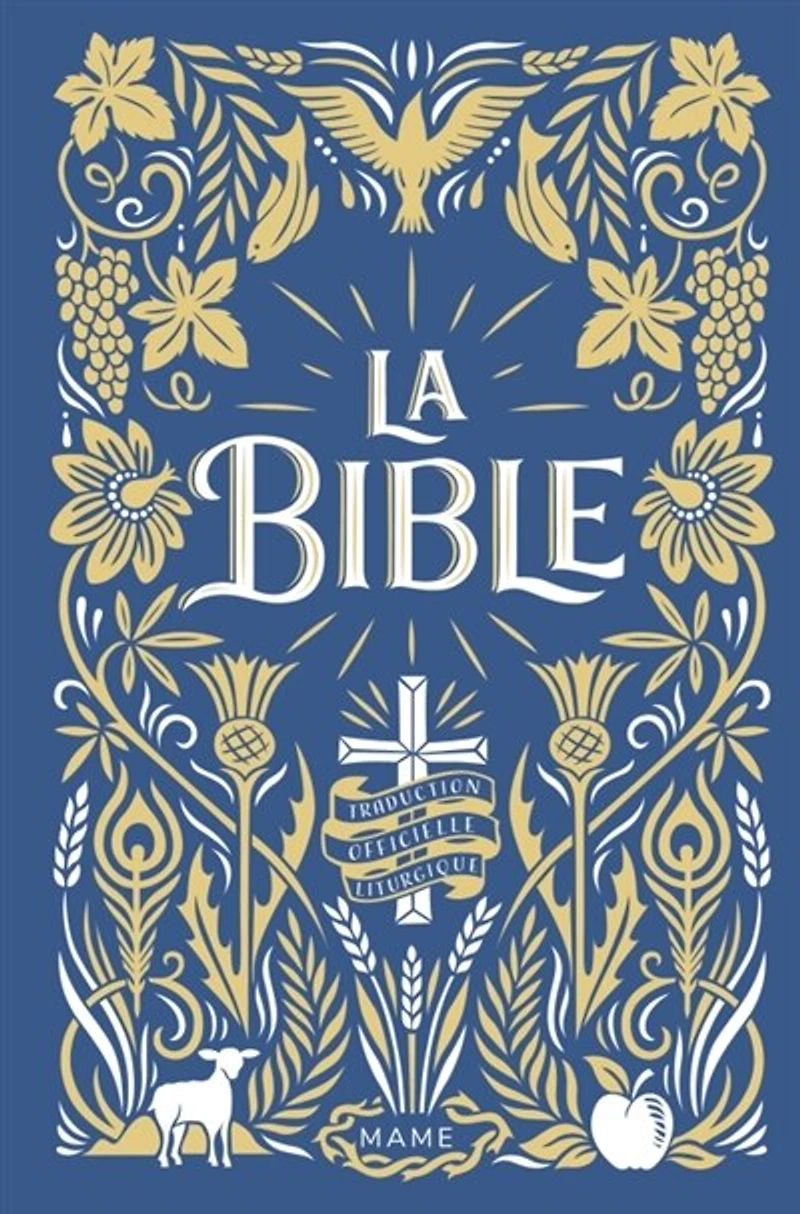 La Bible Reliée + jaspage foncée bleu marine: traduction officielle liturgique