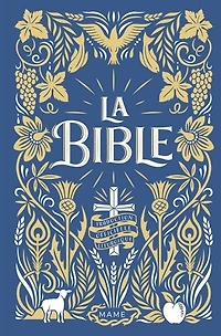 La Bible Reliée + jaspage foncée bleu marine: traduction officielle liturgique