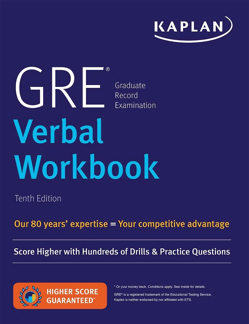 Gre Verbal Workbook: Score Higher With Hundreds Of Drills & Practice Questions