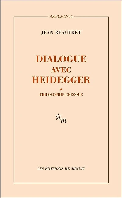 Dialogue avec Heidegger I. Philosophie grecque